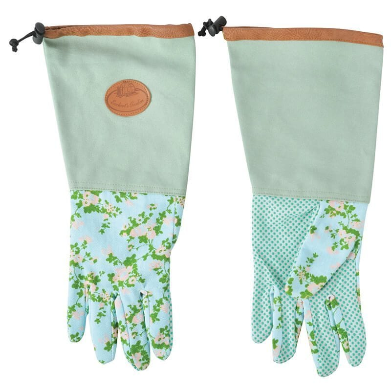 Rose Print Long Gardening Gloves