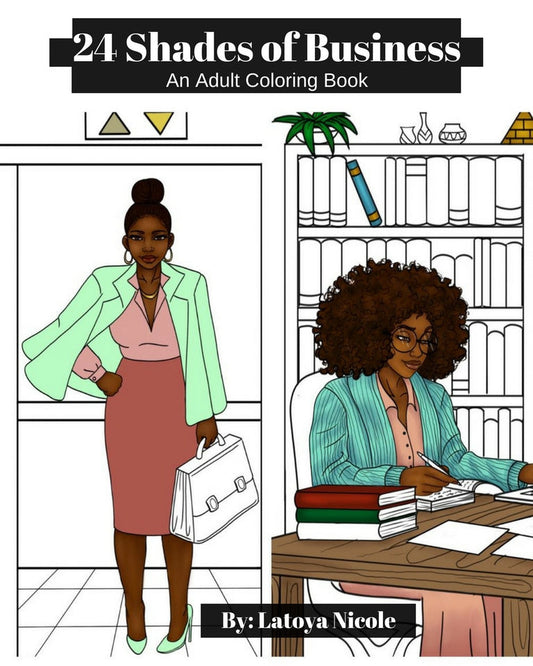 24 Shades of Business Adult Coloring Book
