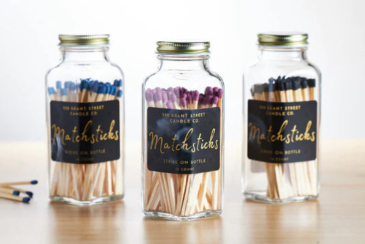 Long Matches in Glass Jar