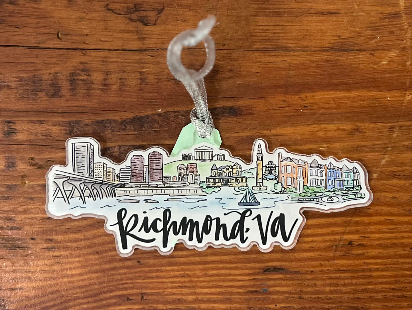 Richmond, VA Acrylic Skyline Ornament