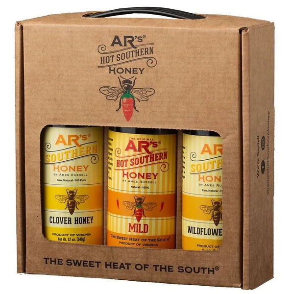 AR's Hot Southern Honey, Lotta Honey, Little Heat! 3 PK Gift Set