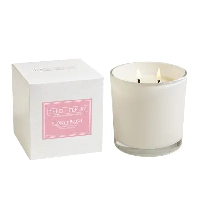 Field + Fleur Peony Blush Fragranced Candle - Chandelle Parfume