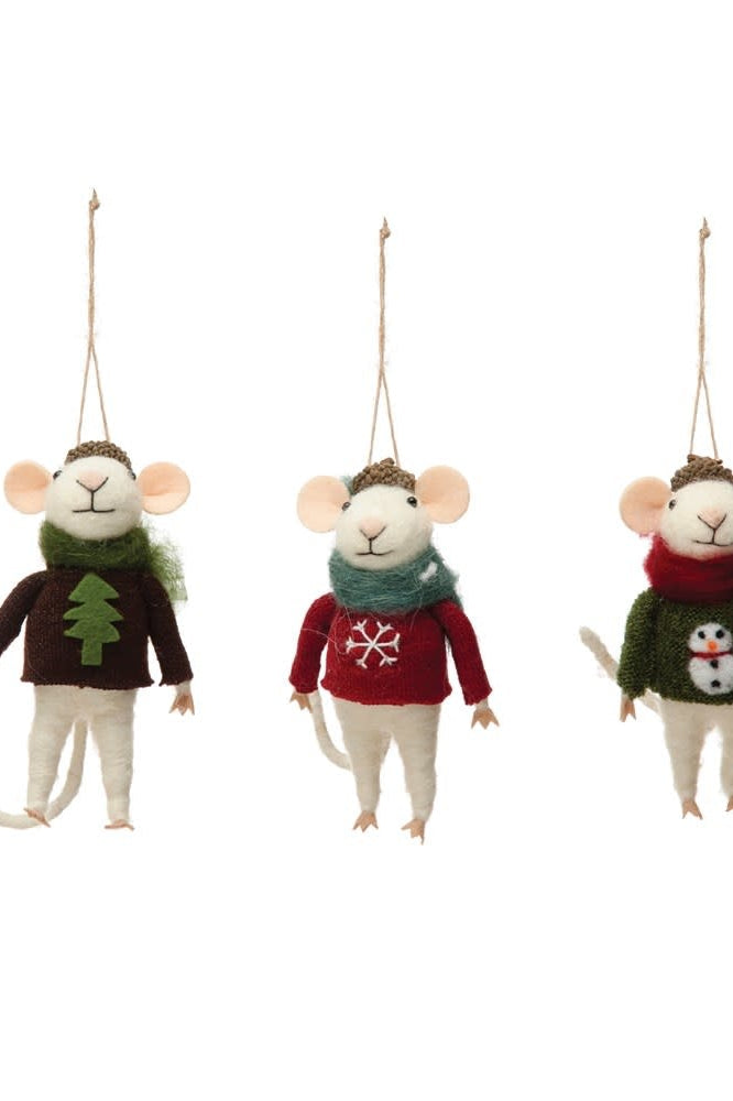 Wool Mouse Ornament